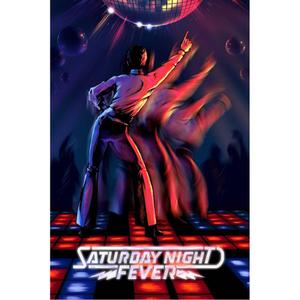 kb1125plakdgsaturday-poster-edition-limitee-digigraphie-plakat-saturday-night-fever-bleu-tu