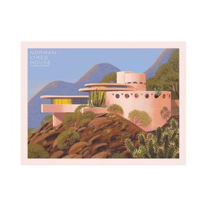 kb1201plaklykes-poster-edition-limitee-digigraphie-plakat-norman-lykes-house-bleu-vert-tu
