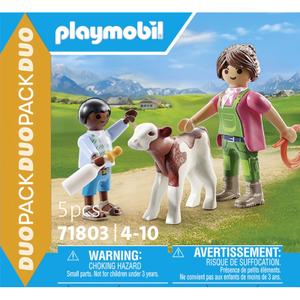 a2501404-jeux-de-construction-duo-fermiere-et-plus-veau-playmobil-bleu-vert-12x12x3-8-cm