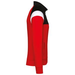 pa388-sportyred-black-veste-de-survetement-1-4-zip-enfant-proact-sporty-red-black