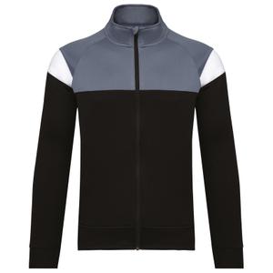 pa391-black-sportygrey-veste-de-survetement-zippee-enfant-proact-black-sporty-grey
