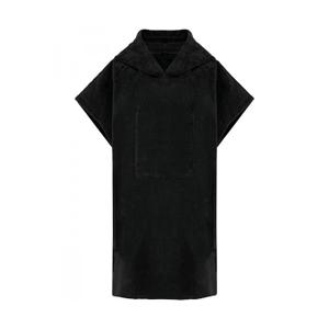 pa582-black-poncho-eponge-a-capuche-enfant-proact-noir