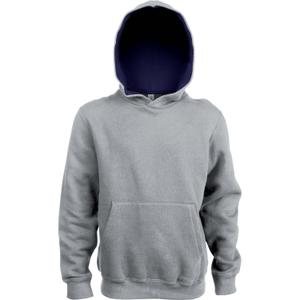 k453-oxfordgrey-navy-sweatshirt-a-capuche-enfant-kariban-contrastee-gris-chine