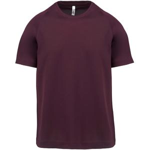 t-shirt-junior-manches-courtes-sport-proact-rouge-bordeaux