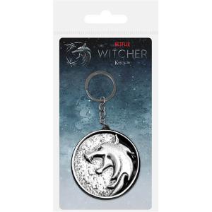 616the001-porte-cle-enfant-pyramid-the-witcher-porte-cle-metal-wolf-argente-tu