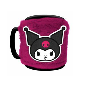 621fil004-mug-enfant-pyramid-kuromi-fuzzy-kuromi-rose-11-8-cm