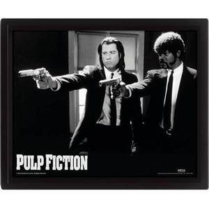 641fil004-cadre-3d-lenticulaire-pyramid-pulp-fiction-duo-guns-noir-25-5x20-5x4-5-cm