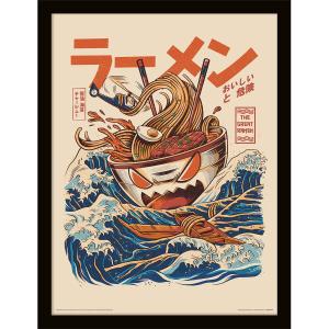 64ilu001-decoration-murale-pyramid-the-great-ramen-beige-orange-33x1-5x43-cm