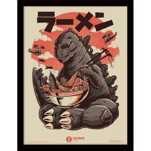 64ilu004-decoration-murale-pyramid-kaiju-s-ramen-marron-33x1-5x43-cm