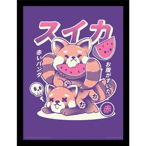 64ilu006-decoration-murale-pyramid-watermelon-framed-violet-noir-33x1-5x43-cm