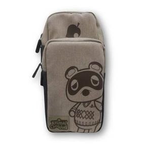 618nin017-pochette-de-rangement-enfant-red-robin-nomadict-animal-crossing-tom-nook-marron-12x9-5x34-cm