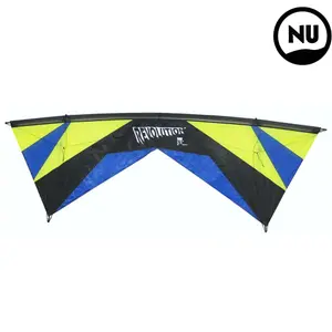 rexprx-glime-blue-blk-cerf-volant-avec-poignees-et-sac-de-transport-revolution-kites-revolution-reflex-experience-lime-blue-blk-233-cm