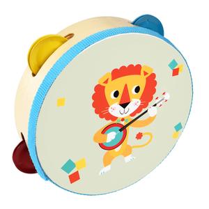 29178-tambourin-rex-london-animal-band-beige-bleu-jaune-rouge-tu