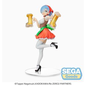 sega53702-figurine-de-collection-sega-rezero-starting-life-in-another-world-spm-rem-oktoberfest-ver-re-run-orange-21-cm