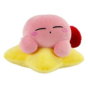 tomy12455-peluche-tomy-mocchi-mocchi-mega-warpstar-kirby-rose-jaune-30-cm