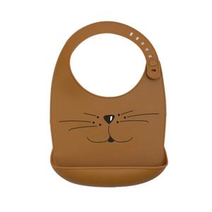 808-5420-bavoir-silicone-trois-kilos-sept-caramel-18x28-cm