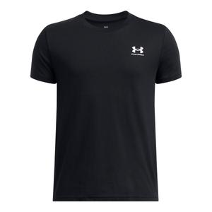 1389962-001-t-shirt-enfant-under-armour-left-chest-noir-blanc