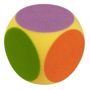 g5091-des-en-mousse-volley-jaune-rouge-violet-vert-16x16x16-cm
