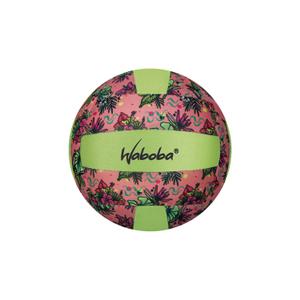 waclbvm3-jeux-de-plage-classic-mini-volley-ball-pompe-incluse-waboba-vert-rose-multicolore-19-cm