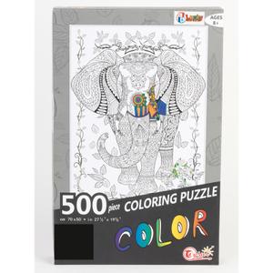 a2402300-puzzle-de-500-pieces-wdk-partner-elephant-noir-blanc-35x4x22-5-cm